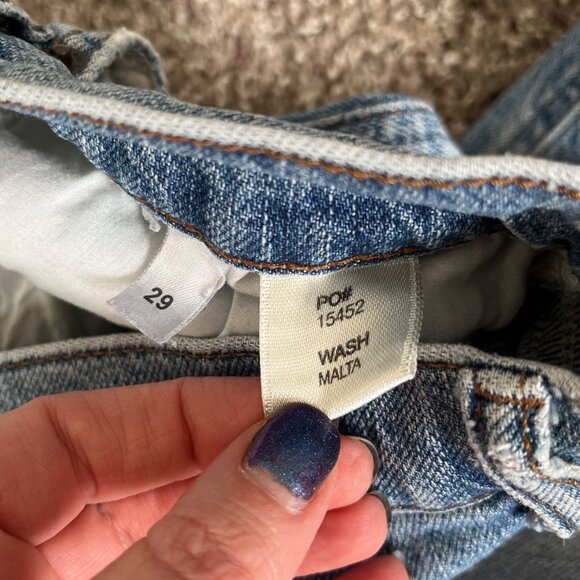 Reformation Womens High-Rise Button-Fly Liza High Straight jeans 29 - Picture 5 of 12